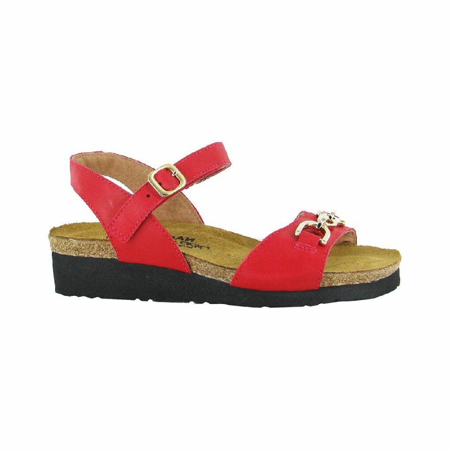 Women * | Best Quality Aubrey Kiss Red Leather