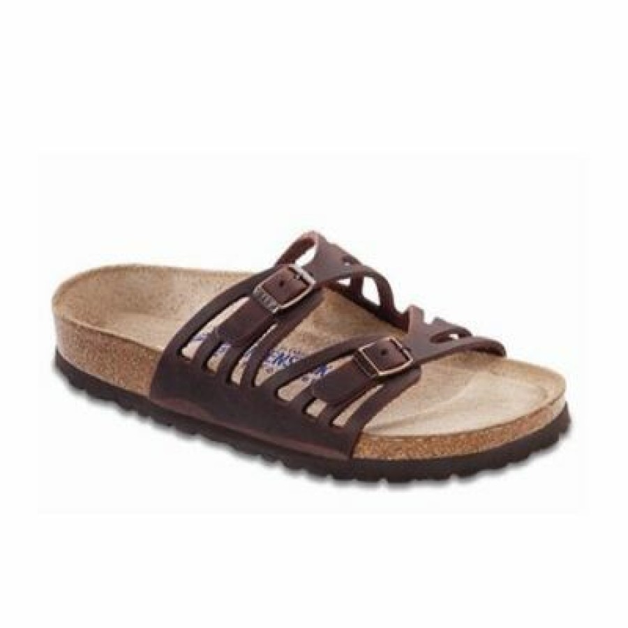 Women * | Best Sellers Granada Habana Oiled Leather Regular Width Soft Footbed