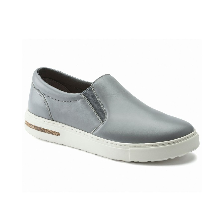 Men * | Online Sales Oswego Men'S Grey Leather Regular Width