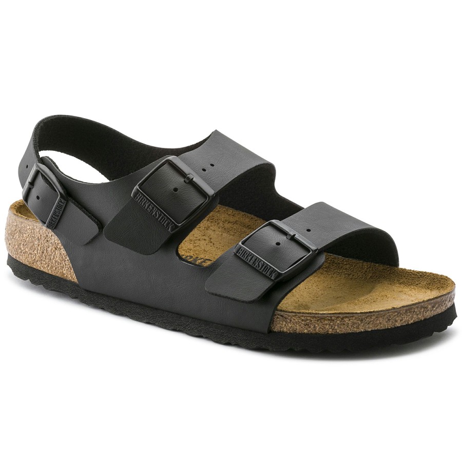 Men * | Typical Style Milano Black Birko-Flor Regular Width Hard Footbed