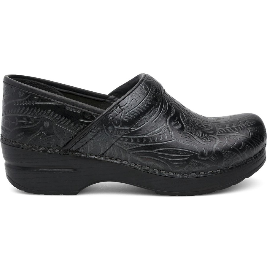 Women * | Shop Professional Black Tooled Wide