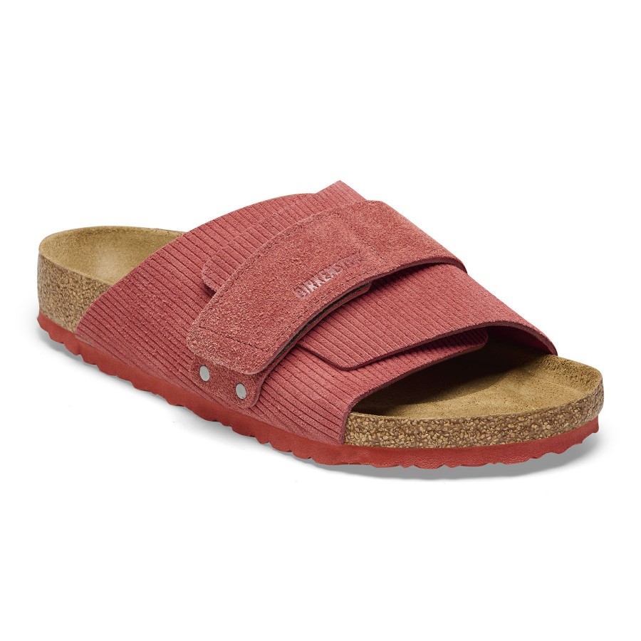 Women * | Hot Selling Kyoto Sienna Red Corduroy Narrow Width Hard Footbed