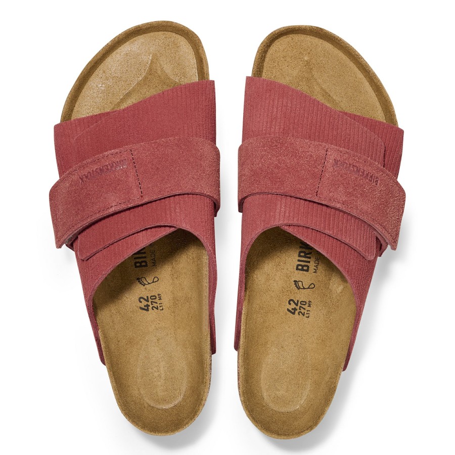 Women * | Hot Selling Kyoto Sienna Red Corduroy Narrow Width Hard Footbed