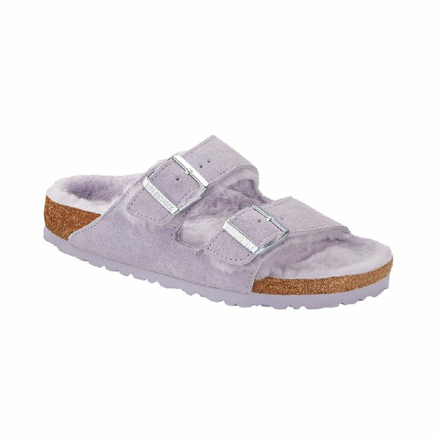 Women * | Promotion Arizona Shearling Purple Fog Suede Narrow Width