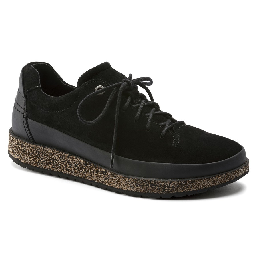 Men * | Typical Style Honnef Low Black Suede Leather Regular Width