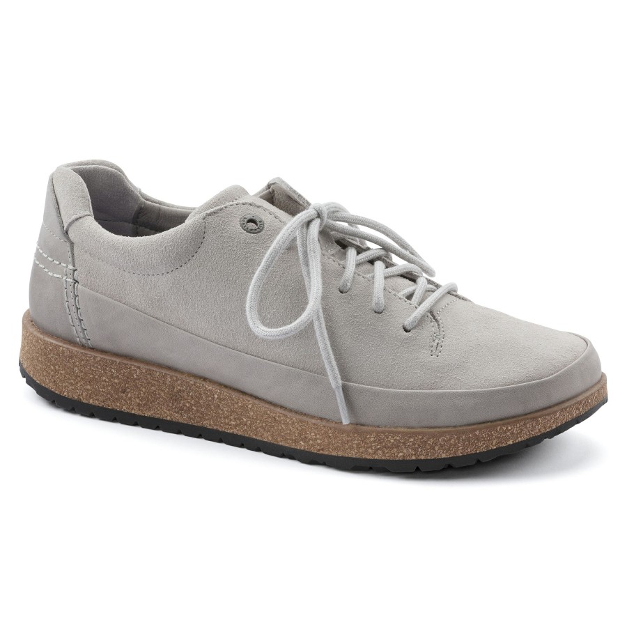 Women * | Best Quality Honnef Low Whale Grey Suede Leather Regular Width