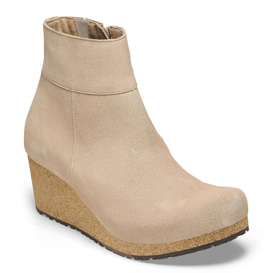 Women * | Featured Ebba Warm Sand Suede Leather Narrow Width