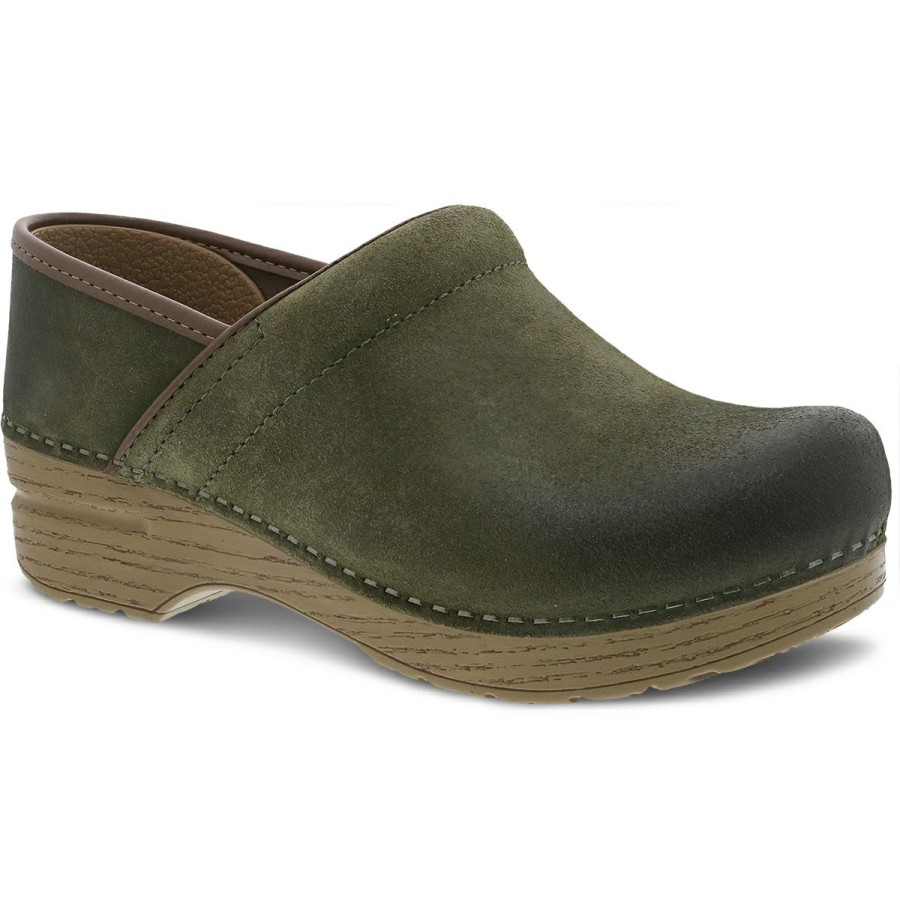 Women * | Top Selling Professional Green Burnished Nubuck