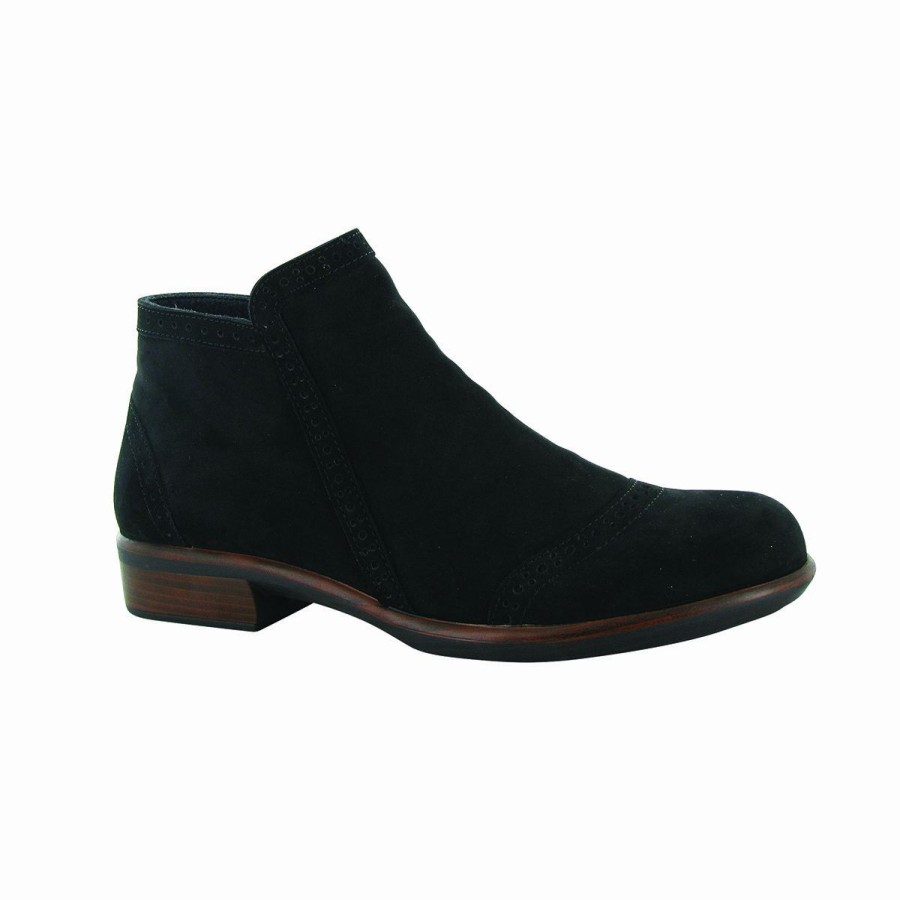 Women * | Clearance Nefasi Black Velvet Leather