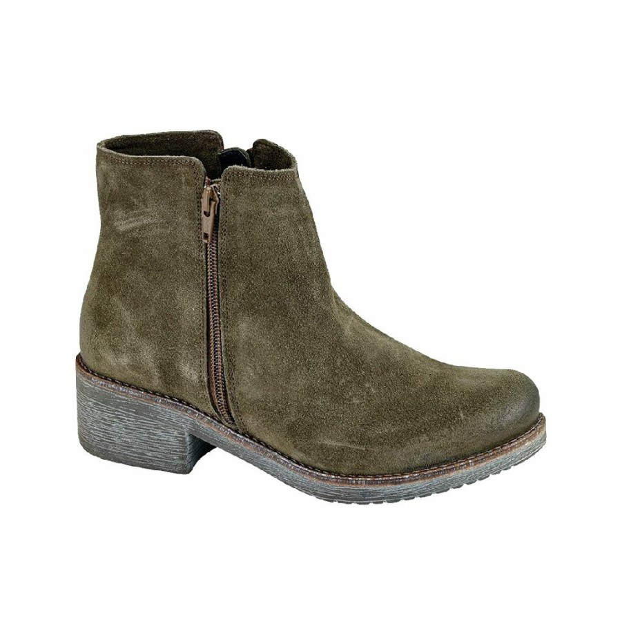 Women * | Best Quality Wander Oily Olive Suede Leather